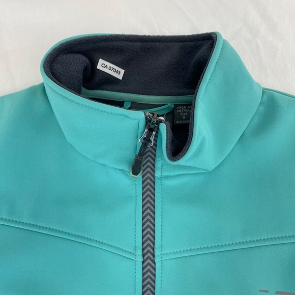 New Balance Fleece Lined Zip Jacket Teal Water Wind Resistant Women’s Small NEW - Picture 8 of 16